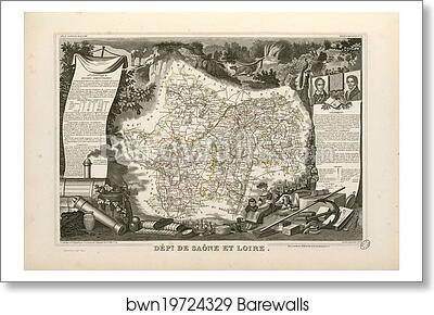 Dépt. de Saône et Loire (région de l'est) by Victor Jules Levasseur, Art Print Dépt. de Saône et Loire (région de l'est) by Victor Jules Levasseur, Art Print