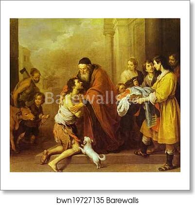 The Return of the Prodigal Son by Bartolomé Esteban Murillo, Art Print The Return of the Prodigal Son by Bartolomé Esteban Murillo, Art Print