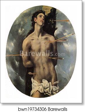 St. Sebastian by El Greco, Art Print