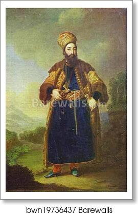 Portrait of Murtaza-Kuli-Khan. A Study by Vladimir Borovikovsky, Art Print Portrait of Murtaza-Kuli-Khan. A Study by Vladimir Borovikovsky, Art Print