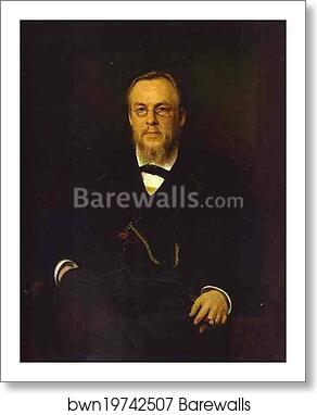 Portrait of the Doctor Sergey Botkin by Ivan Kramskoy, Art Print