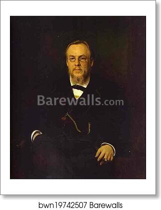 Portrait of the Doctor Sergey Botkin by Ivan Kramskoy, Art Print Portrait of the Doctor Sergey Botkin by Ivan Kramskoy, Art Print