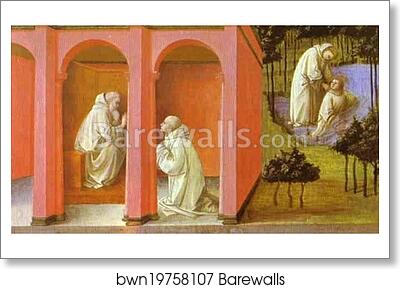 St. Benedict Orders St. Maurus to the Rescue of St. Placidus by Fra Filippo Lippi, Art Print St. Benedict Orders St. Maurus to the Rescue of St. Placidus by Fra Filippo Lippi, Art Print