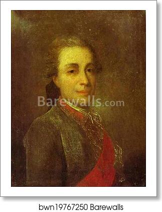 Portrait of an Unknown man in a Green Caftan by Fedor Rokotov, Art Print Portrait of an Unknown man in a Green Caftan by Fedor Rokotov, Art Print