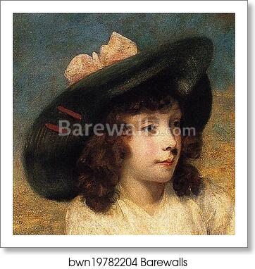 The Angerstein Children. Detail by Sir Joshua Reynolds, Art Print