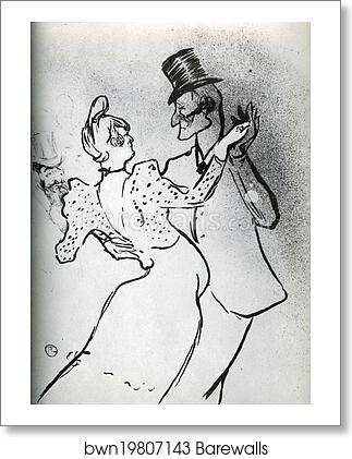 La Goulue and Valentin, Waltz by Henri De Toulouse-Lautrec, Art Print La Goulue and Valentin, Waltz by Henri De Toulouse-Lautrec, Art Print