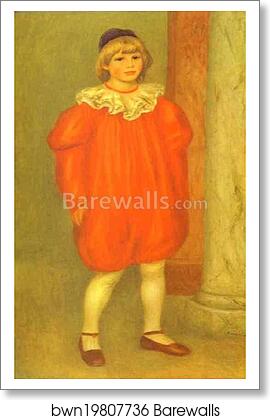 The Clown (Claude Renoir) by Pierre-Auguste Renoir, Art Print The Clown (Claude Renoir) by Pierre-Auguste Renoir, Art Print