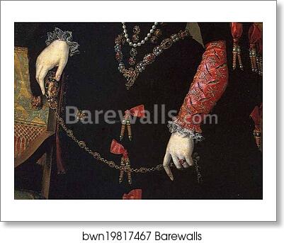 Portrait of Queen Isabel de Valois. Detail by Sofonisba Anguissola, Art Print Portrait of Queen Isabel de Valois. Detail by Sofonisba Anguissola, Art Print