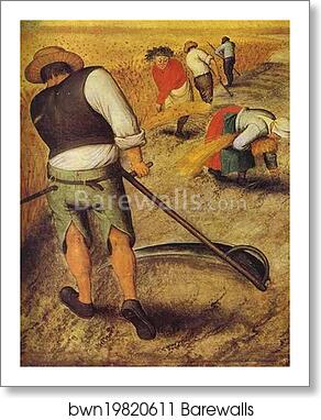 Summer. Detail by Pieter Brueghel The Younger, Art Print