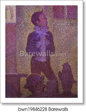 Invitation to the Sideshow (La Parade de Cirque). Detail by Georges Seurat, Art Print