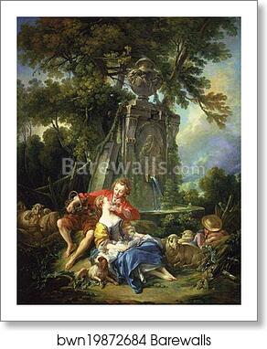 An Autumn Pastoral by François Boucher, Art Print