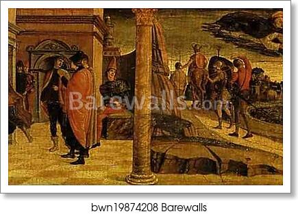 Miracles of St. Vincent Ferrar: He Raises a Dead Infant to Life and Frees Prisoners by Giovanni Bellini, Art Print