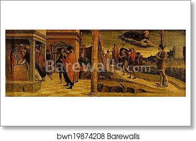 Miracles of St. Vincent Ferrar: He Raises a Dead Infant to Life and Frees Prisoners by Giovanni Bellini, Art Print Miracles of St. Vincent Ferrar: He Raises a Dead Infant to Life and Frees Prisoners by Giovanni Bellini, Art Print