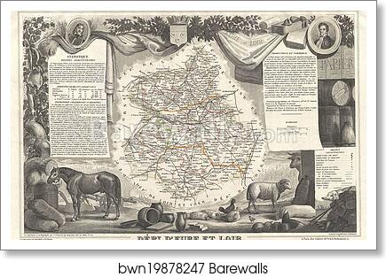 Dept. d'Eure et Loir by Victor Jules Levasseur, Art Print
