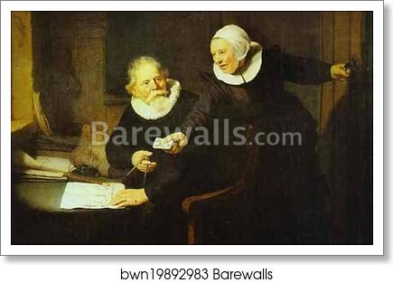 The Shipbuilder Jan Rijcksen and His Wife Griet Jans by Rembrandt Harmenszoon Van Rijn, Art Print The Shipbuilder Jan Rijcksen and His Wife Griet Jans by Rembrandt Harmenszoon Van Rijn, Art Print