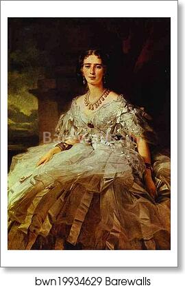 Portrait of Princess Tatyana Alexanrovna Yusupova by Franz Xavier Winterhalter, Art Print Portrait of Princess Tatyana Alexanrovna Yusupova by Franz Xavier Winterhalter, Art Print
