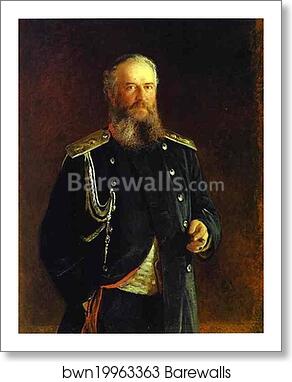 Portrait of Adam Olsufyev by Nikolay Gay, Art Print