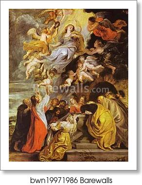 The Assumption of the Virgin by Peter Paul Rubens, Art Print