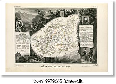 Dépt. des Basses-Alpes (région du sud) by Victor Jules Levasseur, Art Print Dépt. des Basses-Alpes (région du sud) by Victor Jules Levasseur, Art Print