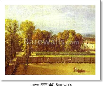 View of the Garden of the Luxembourg Palace by Jacques-Louis David, Art Print View of the Garden of the Luxembourg Palace by Jacques-Louis David, Art Print