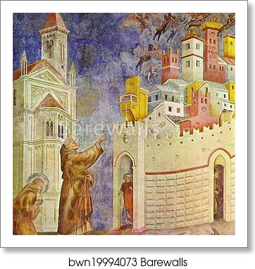 The Expulsion of the Demons from Arezzo by Giotto, Art Print The Expulsion of the Demons from Arezzo by Giotto, Art Print