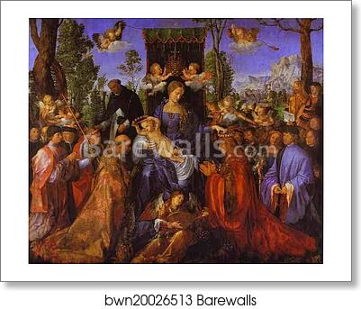 The Altarpiece of the Rose Garlands by Albrecht Dürer, Art Print The Altarpiece of the Rose Garlands by Albrecht Dürer, Art Print