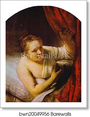 Hendrickje in Bed by Rembrandt Harmenszoon Van Rijn, Art Print