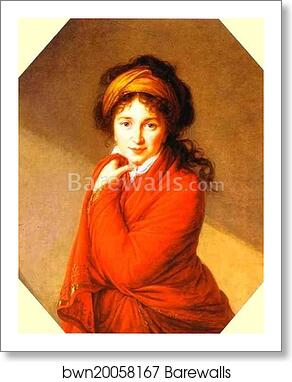 Portrait of Countess Varvara Golovina by Louise-Elisabeth Vigée-Lebrun, Art Print