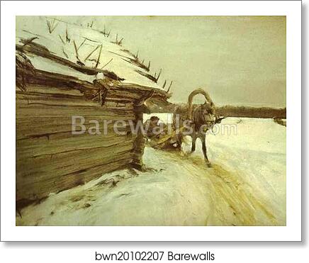 In Winter by Valentin Serov, Art Print