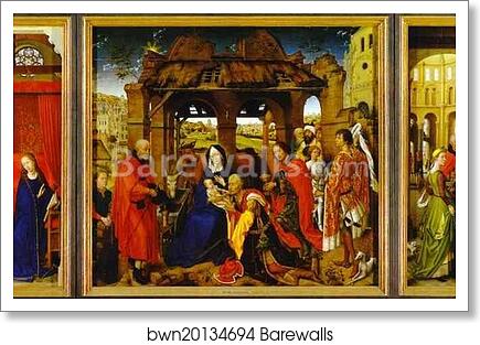 St. Columba Altarpiece by Rogier Van Der Weyden, Art Print