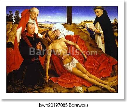 Lamentation of Christ by Rogier Van Der Weyden, Art Print