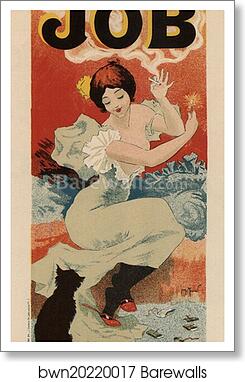 Le "Papier à Cigarettes Job" by Georges Meunier, Art Print