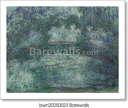 The Japanese bridge by Claude Monet, Art Print