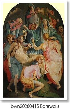 Deposition of Christ by Jacopo Carrucci, Known As Pontormo, Art Print