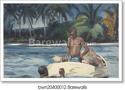 West India Divers by Winslow Homer, Art Print
