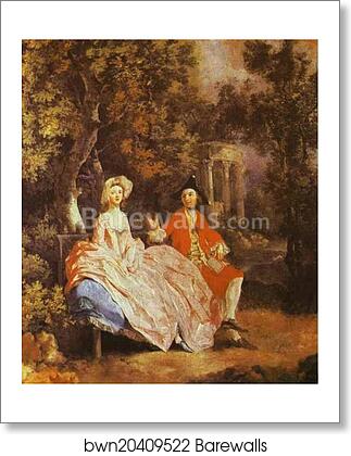 Self-Portrait with His Wife, Margaret (probably) by Thomas Gainsborough, Art Print Self-Portrait with His Wife, Margaret (probably) by Thomas Gainsborough, Art Print