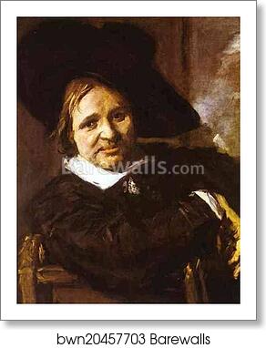 Portrait of a Man in a Traveler's Hat by Frans Hals, Art Print