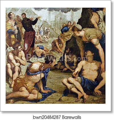 Saint Augustine Healing the Lame. Detail by Jacopo Robusti, Called Tintoretto, Art Print Saint Augustine Healing the Lame. Detail by Jacopo Robusti, Called Tintoretto, Art Print