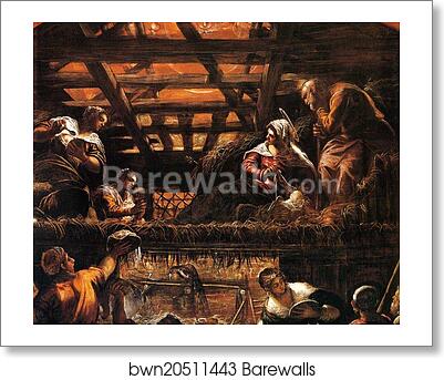 Adoration of the Shepherds. Detail by Jacopo Robusti, Called Tintoretto, Art Print Adoration of the Shepherds. Detail by Jacopo Robusti, Called Tintoretto, Art Print