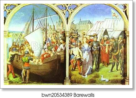 The Martyrdom of St. Ursula's Companions and The Martyrdom of St. Ursula by Hans Memling, Art Print