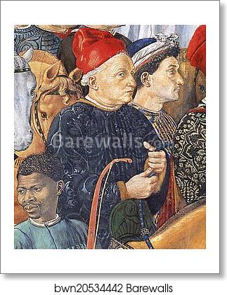 Procession of the Magus Balthazar. Detail by Benozzo Gozzoli, Art Print Procession of the Magus Balthazar. Detail by Benozzo Gozzoli, Art Print