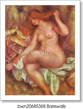 A Seating Bather by Pierre-Auguste Renoir, Art Print