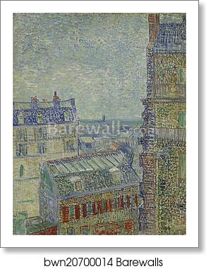 View from Theo’s apartment by Vincent Van Gogh, Art Print
