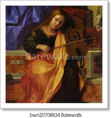 Sacra Conversazione. Detail by Giovanni Bellini, Art Print