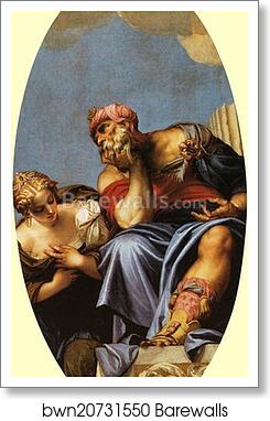 Old Man Wearing a Turban by Paolo Veronese, Art Print