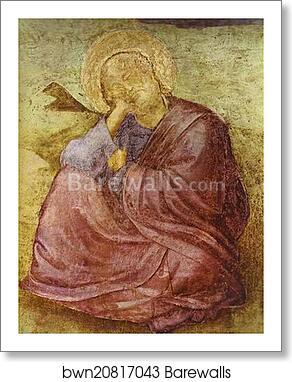 St. John the Evangelist at Patmos. Detail by Giotto, Art Print St. John the Evangelist at Patmos. Detail by Giotto, Art Print