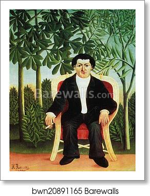 Portrait of Joseph Brummer by Henri Rousseau, Art Print