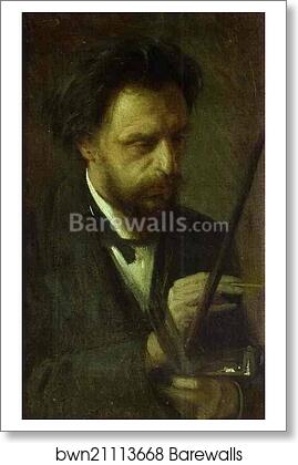 Portrait of the Artist Grigory Myasoyedov by Ivan Kramskoy, Art Print Portrait of the Artist Grigory Myasoyedov by Ivan Kramskoy, Art Print