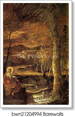 St. Mary of Egypt by Jacopo Robusti, Called Tintoretto, Art Print