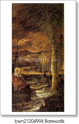 St. Mary of Egypt by Jacopo Robusti, Called Tintoretto, Art Print St. Mary of Egypt by Jacopo Robusti, Called Tintoretto, Art Print